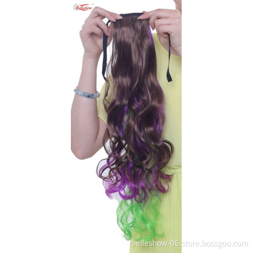 Hot sell drawstring ponytail for black women piece synthetic ponytail hair extension Afro kinky curly ponytail